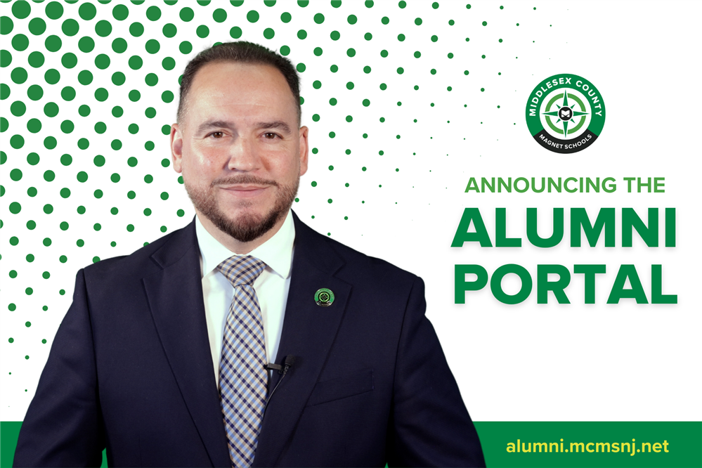  Superintendent Jorge E. Diaz announces the launch of the new alumni portal.